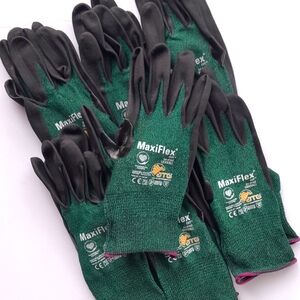 SOLD🟠🟠🟠🟠🟠🟠MaxiFlex Coated Work Gloves Green 34-8743 sz 12 (XXXL)